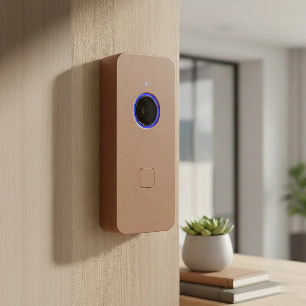 Smart Life doorbell camera capturing a clear image of a front porch
