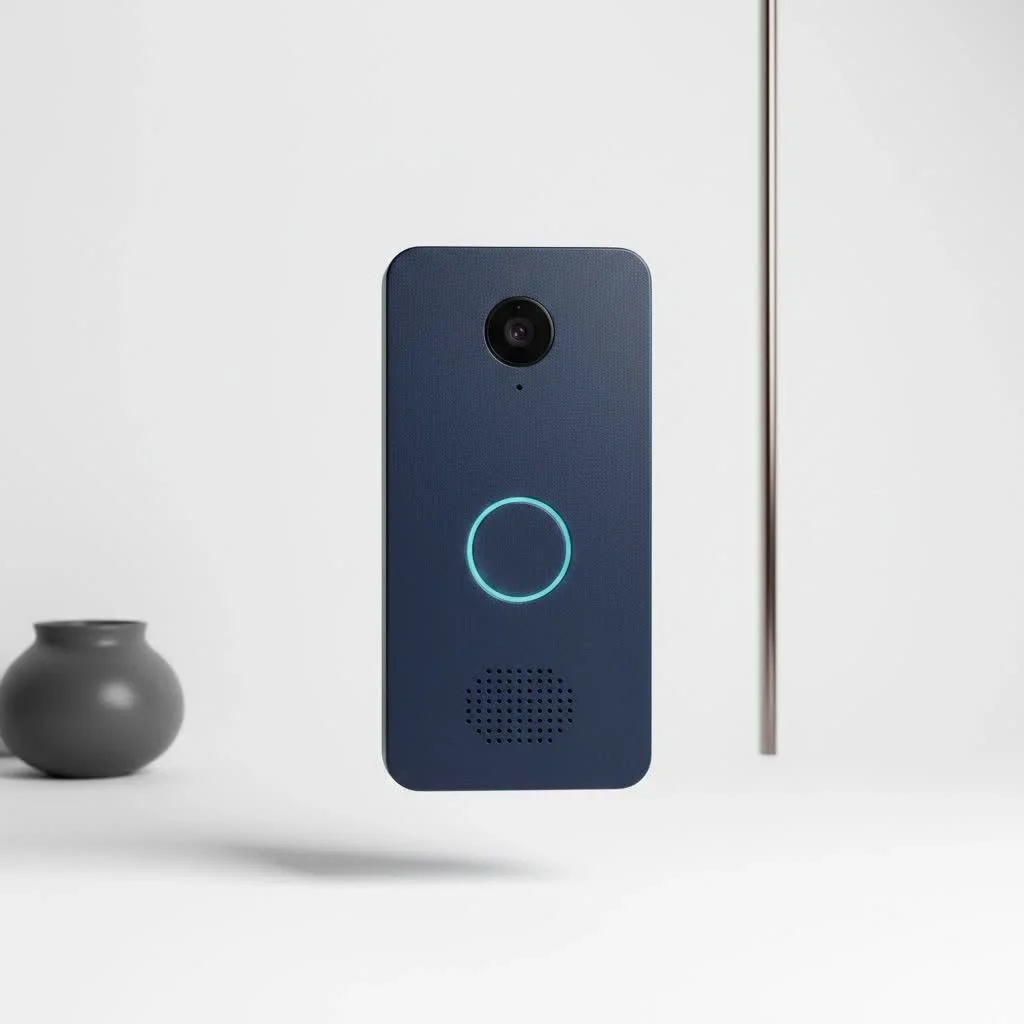 Smart Wi-Fi doorbell with a clear camera view