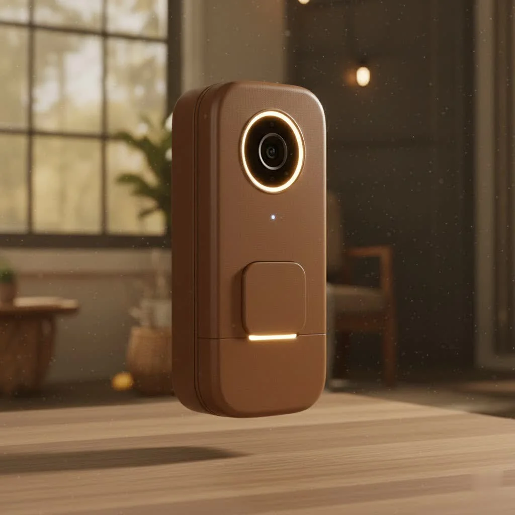 Netatmo Smart Video Doorbell installed on a modern home