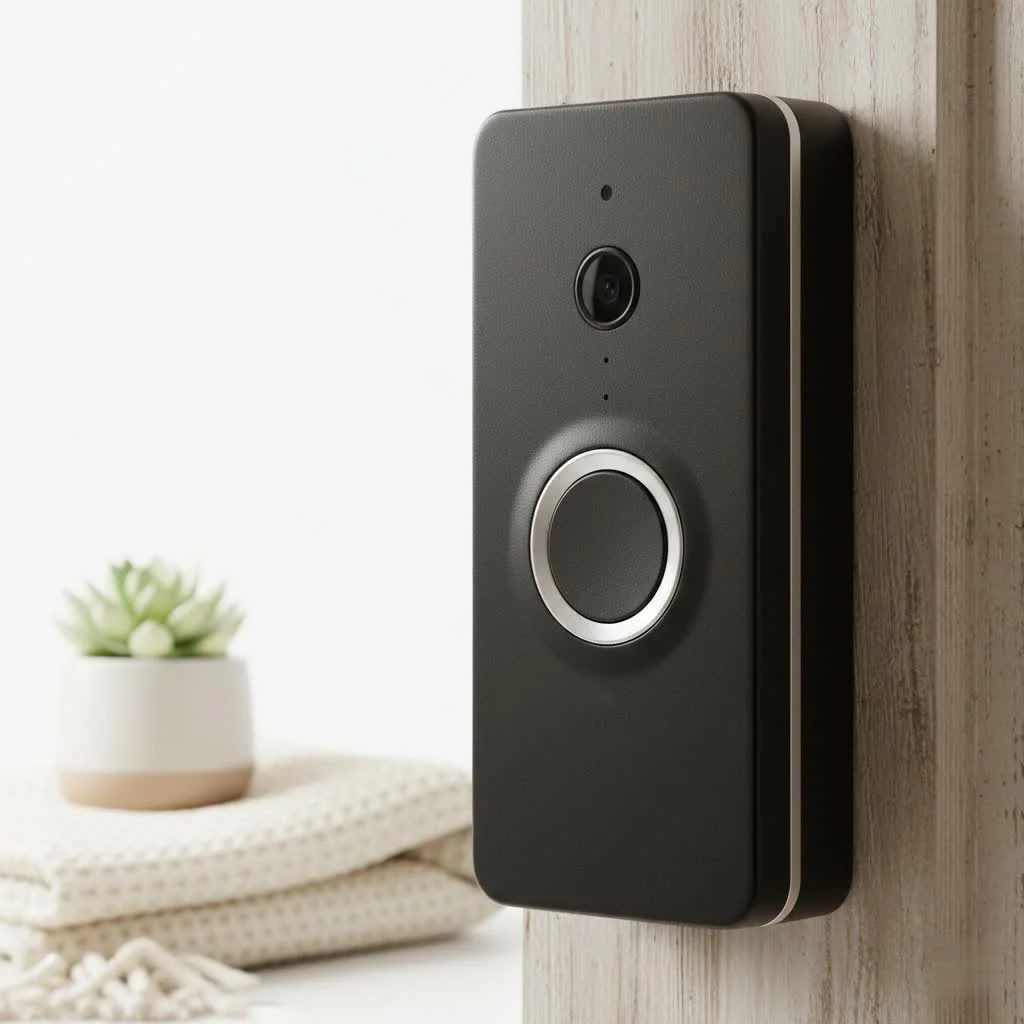 Ring Wi-Fi Smart Video Doorbell Wired with Chime Black