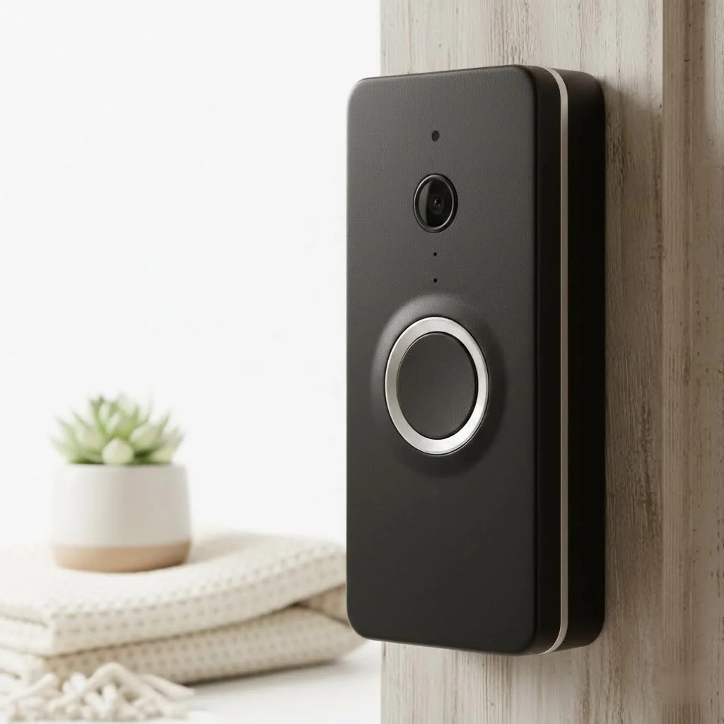 Smart video doorbell with a clear camera lens